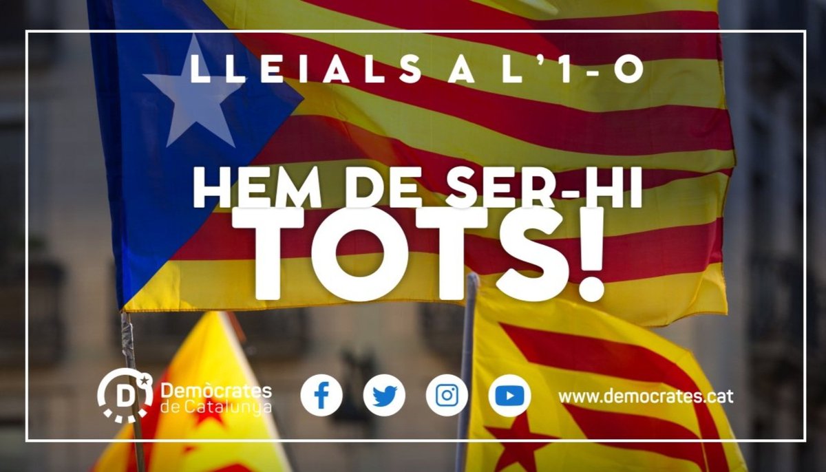 Bona Diada Nacional de Catalunya.
L'horitzó físic és net i clar. L'horitzó nacional el vam decidir l'1O. Un país així no té altre camí que la llibertat... i no ens la regalarà ningú. Fem-la junts!

#Lleials1O
#Diada2023