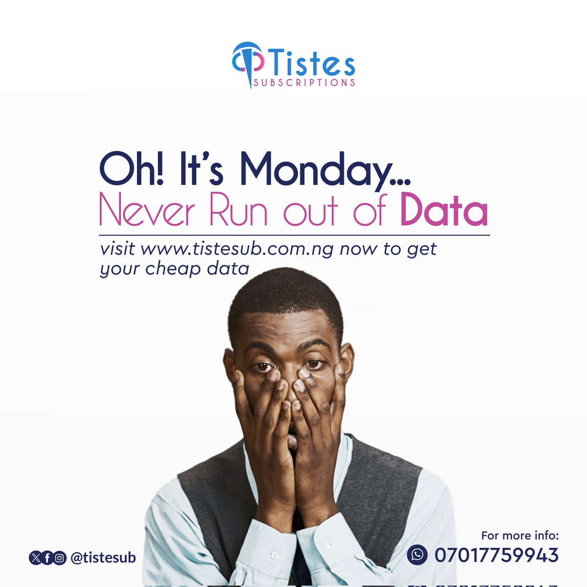 Tistesub's tweet photo. When life gets hectic,
*Data* is a go-to
Visit: https://t.co/3Xi772tNXS

#Nigeria
#FearWomen
#SuicideIsNotASolution
#moyolawal https://t.co/zomX41XAWQ