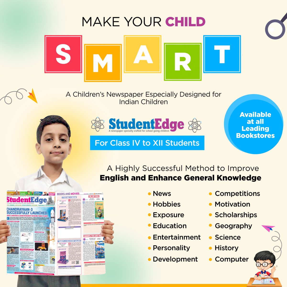 📚 Unlock Your Child's Potential with 'SmartKids Times' 🌟

Parents, we know you want the best for your children! 💡 Give them the gift of knowledge and curiosity with our brand-new children's newspaper, 'SmartKids Times' 📰. 🇮🇳

#SmartKidsTimes #EducationMatters #CuriousMinds