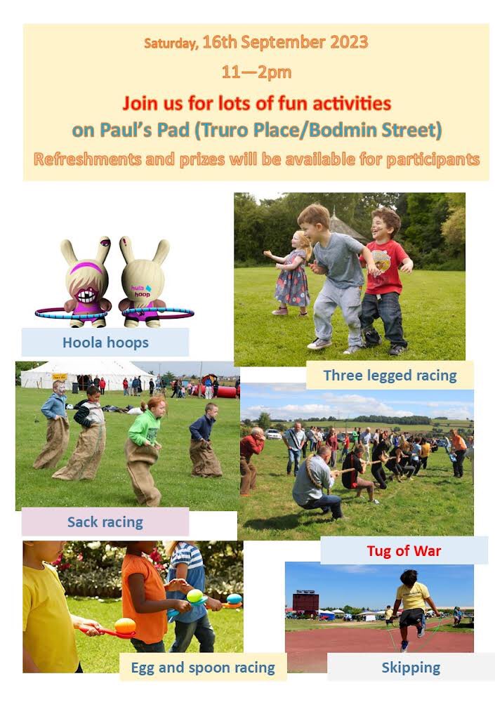 We’re having a Sports Day!
This Saturday at our green space at Truro Place, ‘Paul’s Pad.’ Games, prizes, refreshments, all welcome…
@CGAPreston @PrestonComNet @saharainpreston @PrestonComHub @Prestonphonebox @prestoncouncil