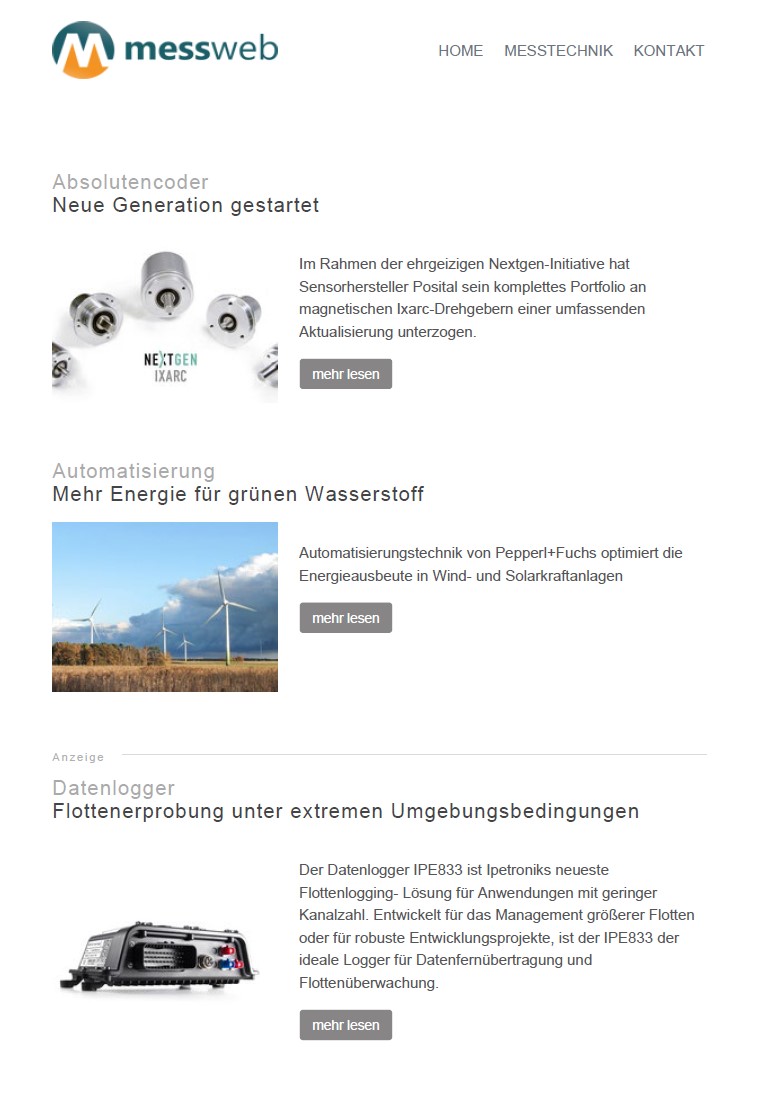 MesswebD's tweet photo. Der neue @MesswebD #Messtechnik #Newsletter 506 ist da: Wir berichten u.a. über eine neue Generation #Absolutencoder, #Datenlogger für die Flottenerprobung und #OPC UA als #Messtechnik-Booster. Kostenlos lesen: https://t.co/2XMShO4uss https://t.co/DziEskiNiM