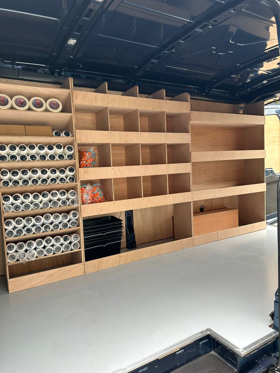 ConrenResin's tweet photo. Another new van to add to the fleet, all sign written and ready to go! 🚙🚙🚙
We do like some nice tidy racking, we’re not sure how long the guys will keep it like that though 🙄!
#Newvanday
#Conrenresinflooring
#Resinflooring https://t.co/j3wcjQbHae