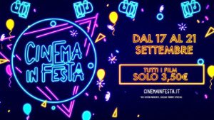 Cinema in festa sta per tornare 🎉 Dal 17 al 21 Settembre cinque giorni di film a soli 3,50€* Più cinema guardi e meno spendi 🎬😍 #CinemaInFesta #cinemacityravenna *esclusi formati speciali