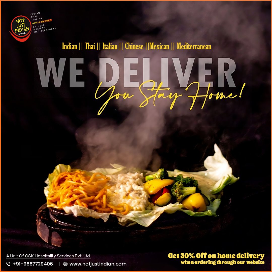 NotJustIndian1's tweet photo. Prepare for a flavor explosion with our special sizzlers!😍🔥

Call us at +91- 9625253930

#notjustindian #notjustindianrestaurant #indirapuram #indirapuramrestaurant #SizzlingDelights #NonVegSensation #FoodieFrenzy #SizzlerCravings #DeliciousDining #CulinaryMagic #Sizzlers https://t.co/361qvaenAm