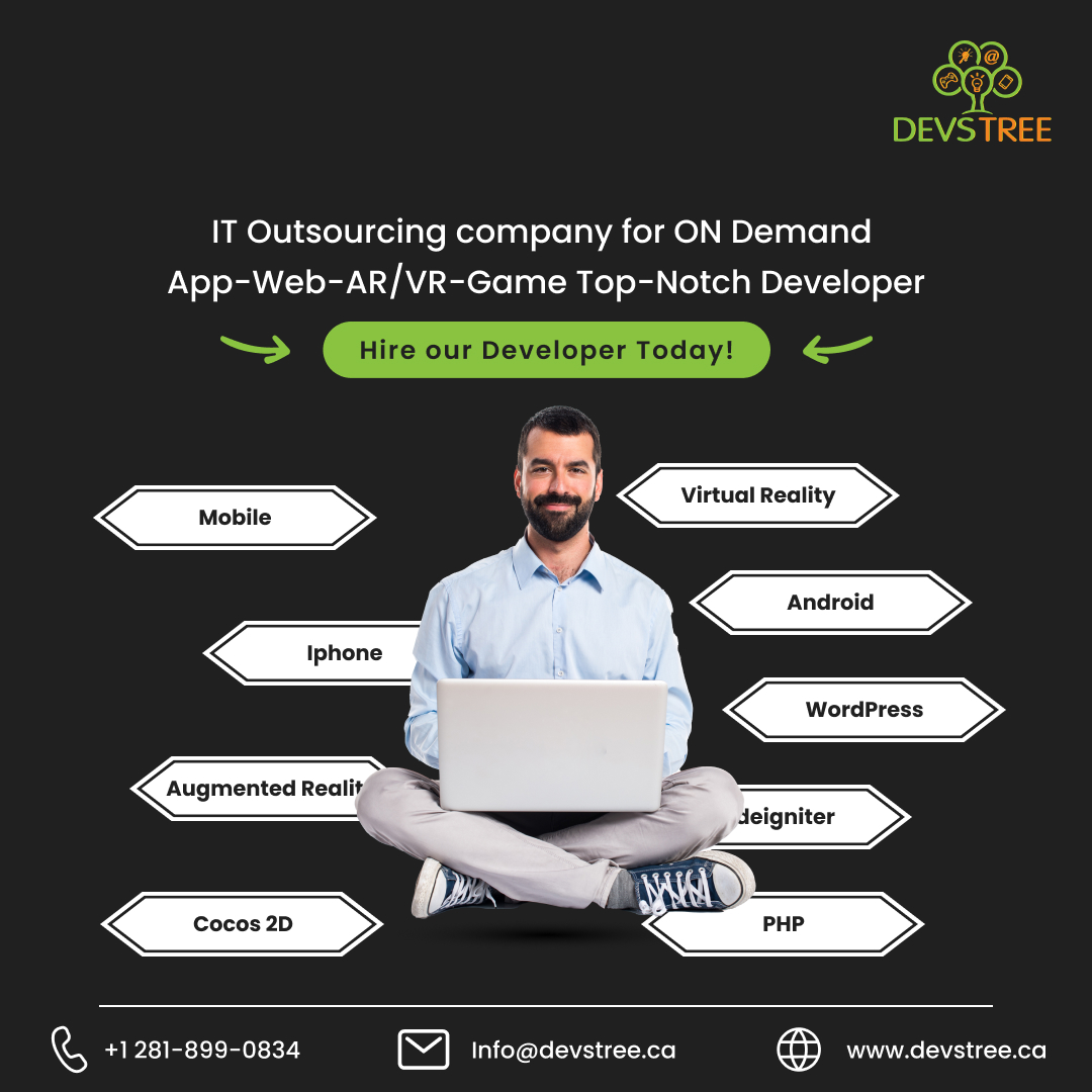DevstreeCA's tweet image. Unlock innovation and elevate your projects with our top-notch IT outsourcing company. From On-Demand Apps to Web Development, AR/VR, and Game Development, our skilled developers are ready to bring your ideas to life.
#DevelopmentExperts #OutsourcingPros #devstree #canada