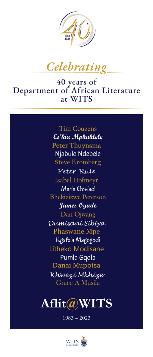 African Literature @Wits tweet media
