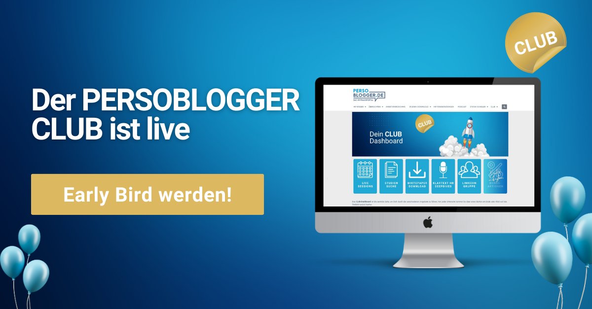 Monatelange Vorarbeit. Hoher finanzieller Invest. Heute das Going Live. HR-Verantwortliche der Nation: hier ist Eure neue Community-basierte Weiterbildung!
Werbefrei für das gesamte HR-Team:
PERSOBLOGGER CLUB!
#Weiterbildung #Recruiting #Fachkräftemangel 
club.persoblogger.de