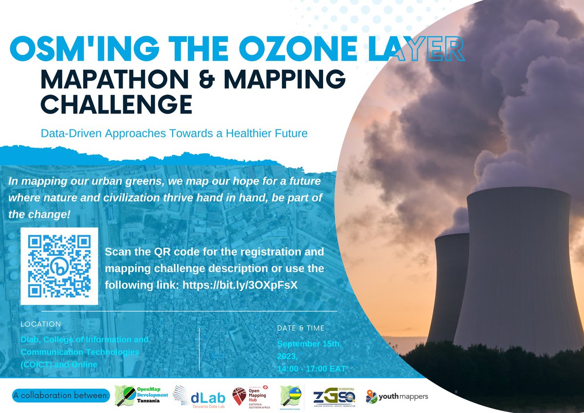 16 September 🌳🌳🌍International Day for the Preservation of the Ozone Layer, which we also call World Ozone Day.

 The Theme for  2023 is “Montreal Protocol: fixing the ozone layer and reducing climate change“.

Join Us this Friday, *Mapping our urban greenery*

<a href="/youthmappers/">YouthMappers</a>
