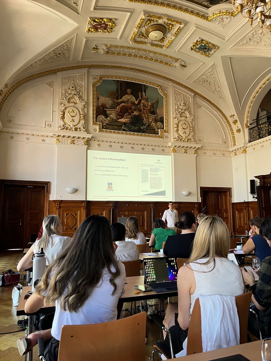 Amazing to be at the Human Factor in Cybercrime conference! Great presentations this morning on #cybercrime #cybersecurity and #criminology from colleagues around the world! And such a beautiful venue! <a href="/HFC_Conference/">Human Factor in Cybercrime Conference</a> <a href="/NSCR_Instituut/">NSCR.nl</a> <a href="/CybAgBund/">Cyberagentur</a> <a href="/msu_scj/">MSU School of Criminal Justice</a>