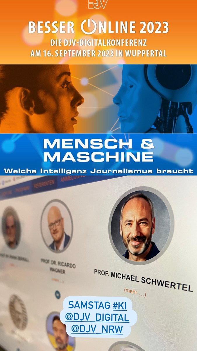 Mensch &amp; Maschine @DJVde in Wuppertal #ki im #journalismus