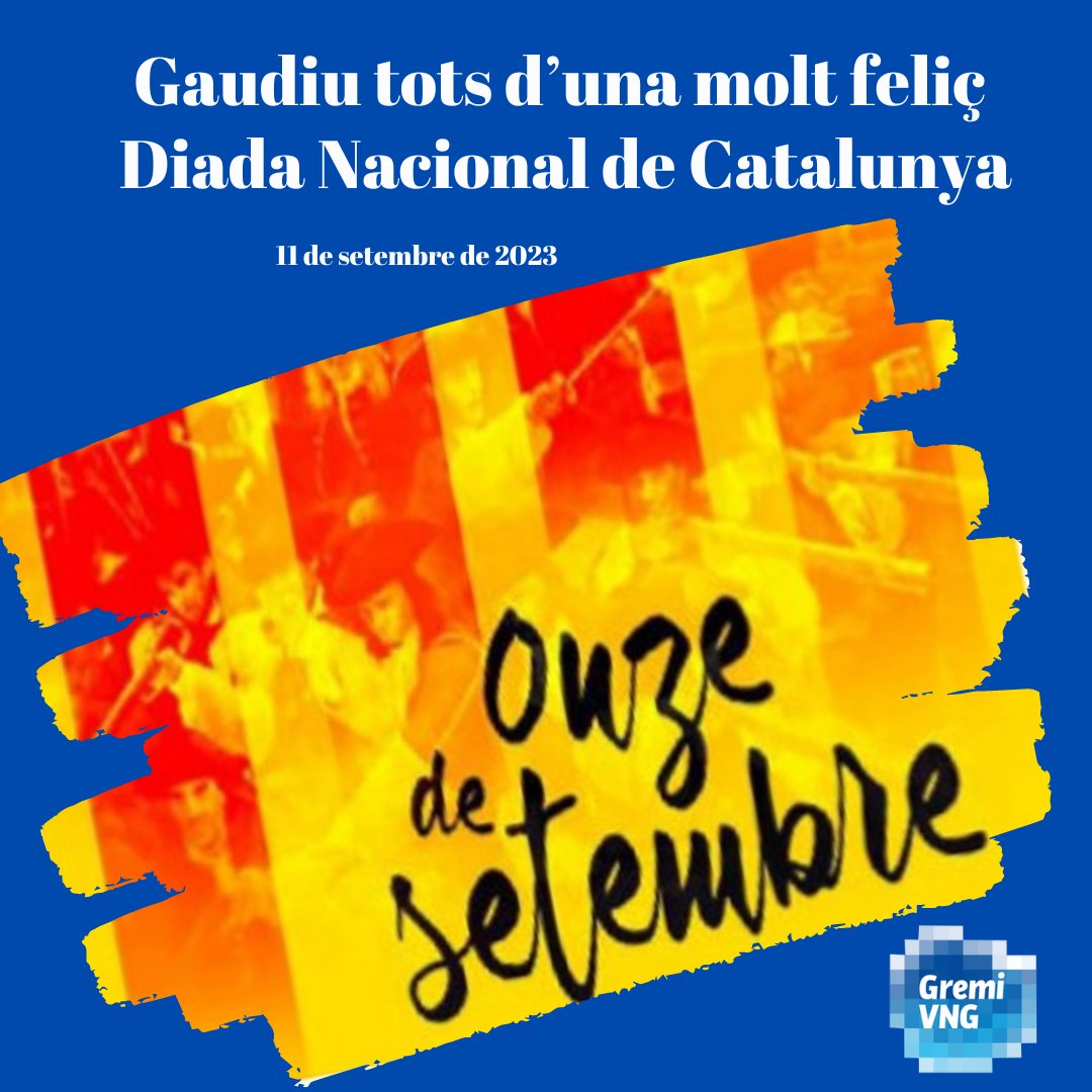 Que gaudiu tots d'una especial Diada Nacional de Catalunya !!! #vilanovaturisme #fihrt #restauracio #bars #bonservei #qualitat #gremivng