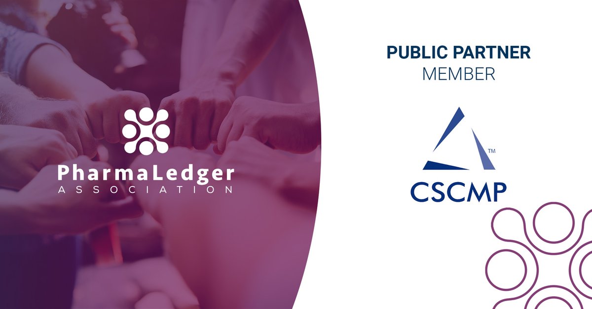 PharmaLedger's tweet photo. Happy #MembershipMonday, everyone! Today, we welcome another new member, the CSCMP, a member network of supply chain professionals representing the Public Partner member class. 👏 👏
#digitaltrustecosystem #pharmaledger #pharmaledgerassociation @cscmp https://t.co/j4yBmdvWw6