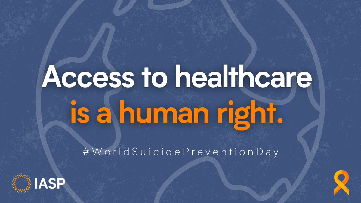 Access to healthcare is a human right. As we observe #WorldSuicidePreventionDay, let's work towards policies that prioritise mental health and universal health coverage. Together, we can create a world where everyone has access to the care they deserve.