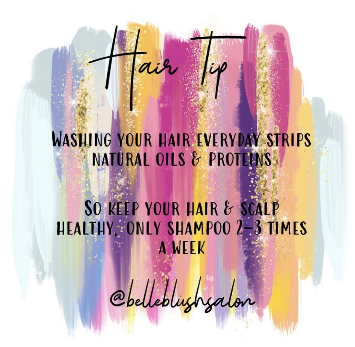 Here's another fabulous hair top tip from Belle Blush Salon ✨

How often do you wash your hair? Let us know below 👇

#peterborough #rivergatesc #haircare #hairtip #hairdresser #belleblushsalon #hairinspo #hairtips