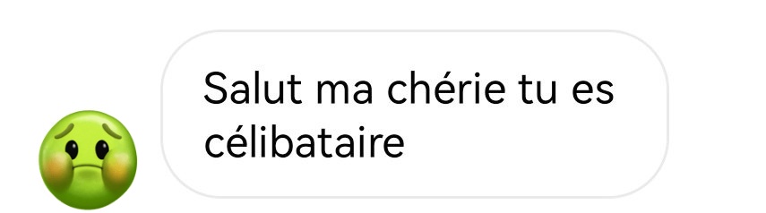 Neomalia1's tweet photo. Ce genre de message en mp ^^
C'est soft mais parfois on reçoit de ces messages en mp ^^`

Quel est votre top cringe mp? 🤔

#cringe #mp https://t.co/JClCjQk3Ne