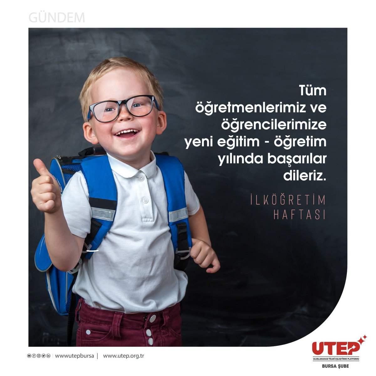 BursaUtep's tweet photo. 🔔 2023-2024 yeni eğitim yılı başlıyor! 🔔

2023-2024 Eğitim ve Öğretim yılının, geleceğimizin teminatı öğrencilerimize, eğitim camiamıza ve değerli velilerimize hayırlı olmasını temenni ediyoruz.

#eğitimöğretim https://t.co/oD0SOupIHL