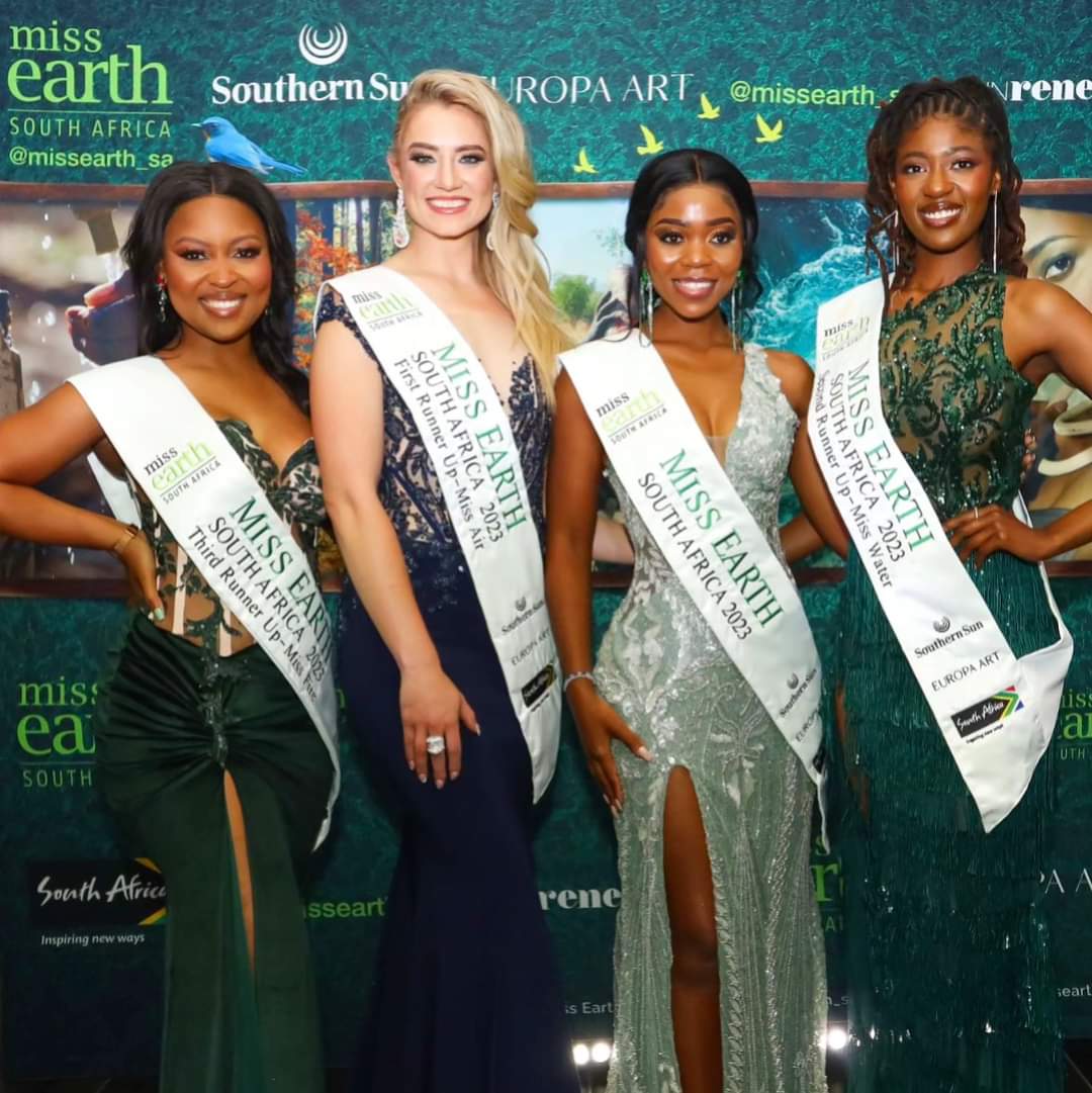 SouthernSunGrp's tweet photo. We were proud to host the 2023 Miss Earth South Africa Gala Announcement at a glittering event celebrated at our beautiful Southern Sun Sandton hotel.

As we welcome the 2023 Miss Earth SA ambassadors, we extend our warmest congratulations to the winners 🥂 🌿 and we look forward to supporting them as they promote environmental education and awareness over the next 12 months.

🇿🇦 South Africa, your 2023 green ambassadors are:

🌱 Miss Earth South Africa 2023
Zabeloh Hlabisa

🌱 1st Runner Up - Miss Air 
Belinde Schreuder

🌱 2nd Runner Up - Miss Water
Duduzile Mbambo

🌱 3rd Runner Up - Miss Fire
Zama Mbatha

#MissEarthSa2023 #SSEnviro #HomeOfMissEarthSA