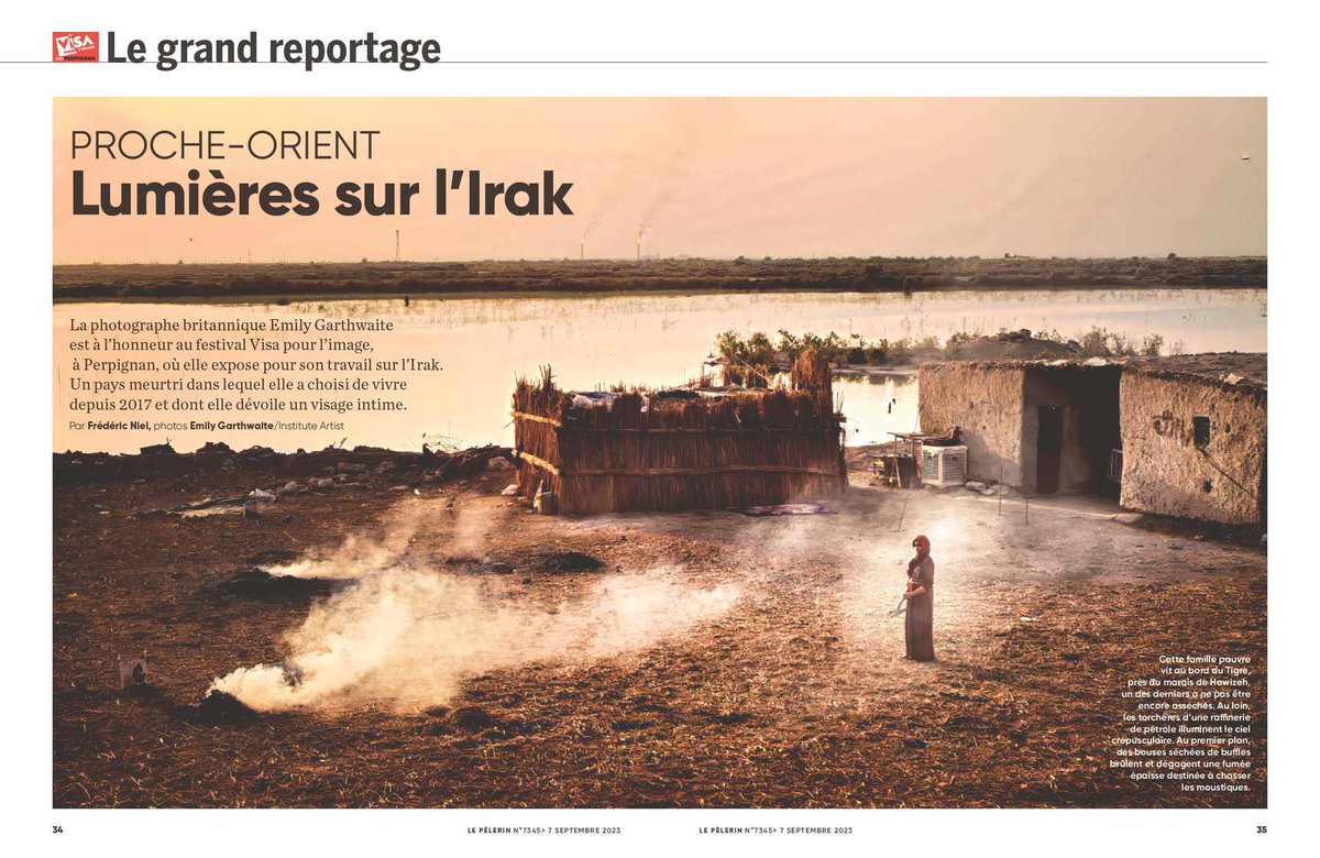 Dans <a href="/LePelerincom/">Le Pèlerin (Bayard Presse)</a> Emily Garthwaite lauréate du Visa d’or de la Ville de Perpignan Rémi Ochlik pour son reportage en Irak. <a href="/Visapourlimage/">Visapourlimage</a> <a href="/institute/">institute</a> #photojournalism <a href="/MairiePerpignan/">Ville de Perpignan</a> #Iraq #emilygarthwaite #Irak