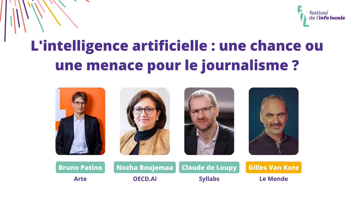 L'intelligence artificielle : une chance ou une menace pour le journalisme ? Pour en débattre, @FILinfolocale propose, en partenariat avec le @FestJournalisme, un grand débat gratuit et ouvert à tous le 28 septembre à 18h au #Mediacampus, à Nantes 👉 lemde.fr/FIL-2023