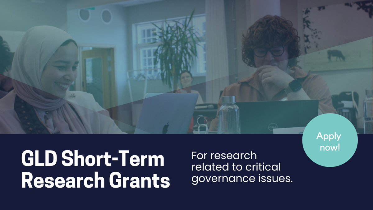 After an impressive response last time, we're excited to once again welcome applications for our Short-Term Research Grants.💡Don't miss the chance to get funding for governance research. Open to all scholars, regardless of prior GLD ties. gld.gu.se/en/opportuniti… #ResearchFunding