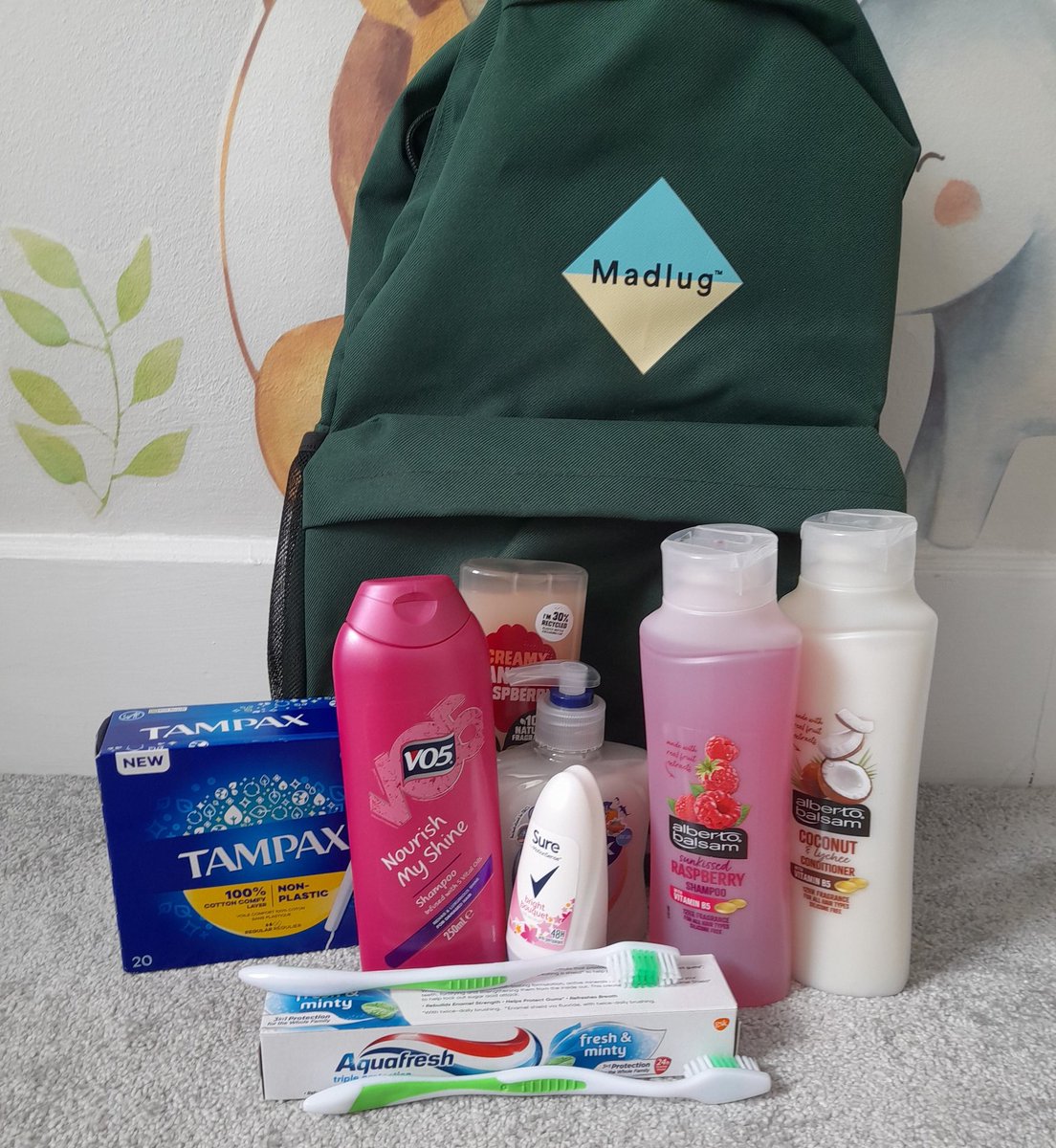 This is a very basic bag of toiletries for a young care leaver.  Nothing to most but everything to a young care leaver with no money or support. Children in care are still children. #Thestateofit