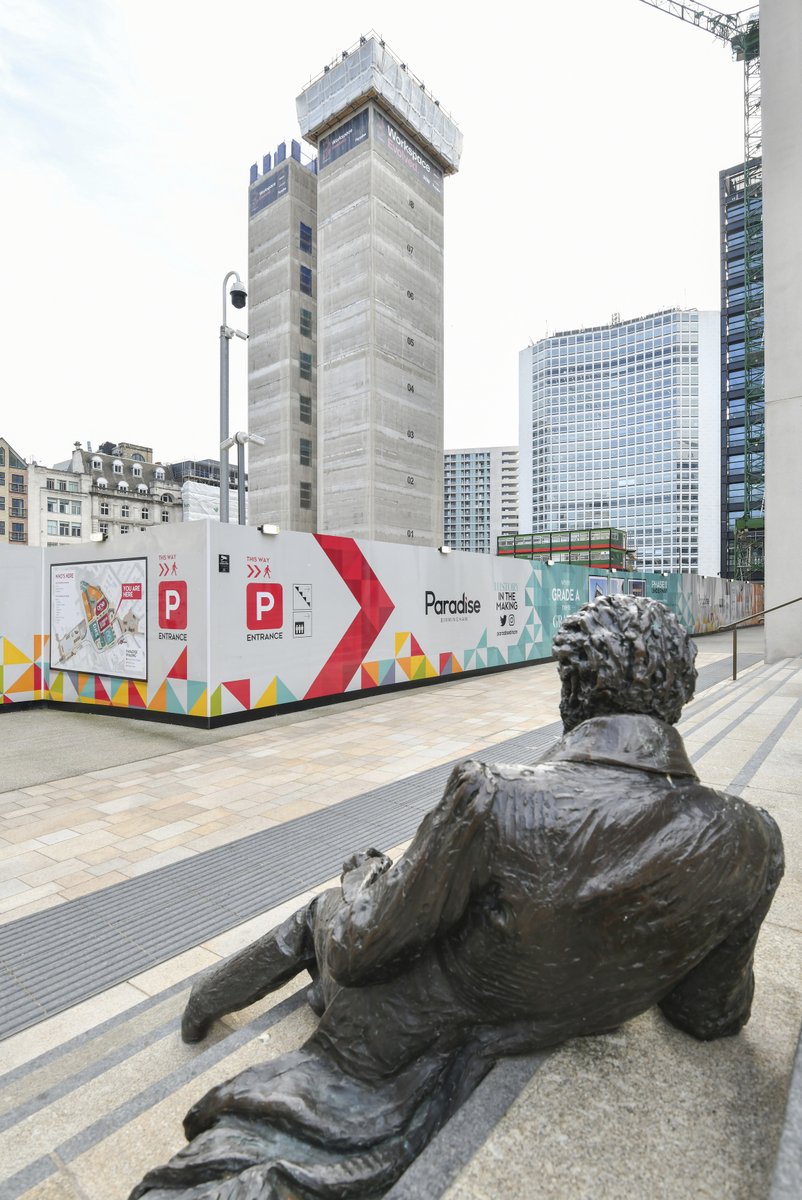 ParadiseBham's tweet image. The first of many milestones for Three Chamberlain Square, the core has reached its full height! There&apos;s no resting on laurels here as works continue forward on the next steps.  

@wearemcallpine - #MEPC - @FCBStudios