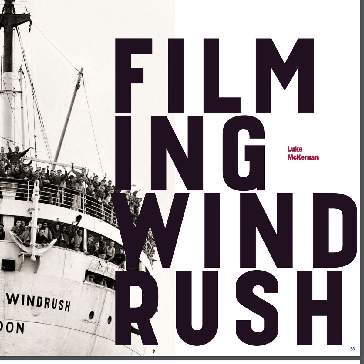 WE have a unique angle on the Windrush and tell the untold story behind the filming of the iconis footage of the HMS Windrush arrival and the lessons it holds for us with regards to media diversity today by Luke McKernan (@lukemckernan)