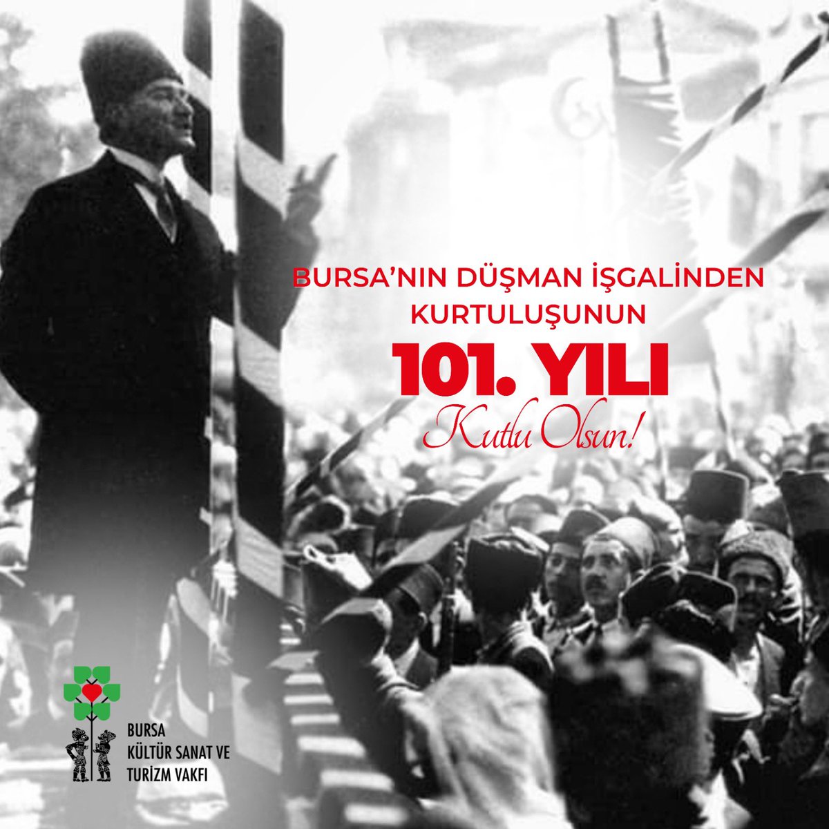 bkstv's tweet photo. Bursa’nın Düşman İşgalinden Kurtuluşunun 101. Yılı Kutlu Olsun!🇹🇷

#11EylülBursanınDüşmanİşgalindenKurtuluşu #11Eylül #Bursa https://t.co/73nXTY3wLG