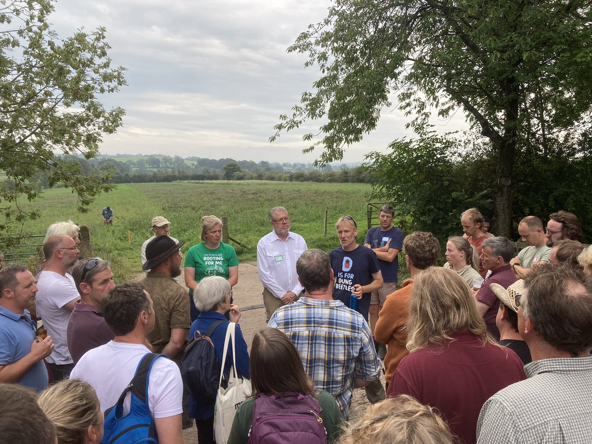 <a href="/FrancisDSeeds/">Francis Dunne</a> trial plots still looking good @TimNicholsonWWF with <a href="/RWRanching/">Jaime Elizondo</a> and <a href="/LizGenever/">Liz Genever</a> doing the field walk <a href="/CarbonCallFarm/">CarbonCallingFarm</a> on Saturday. Lots of stimulating discussion 👌