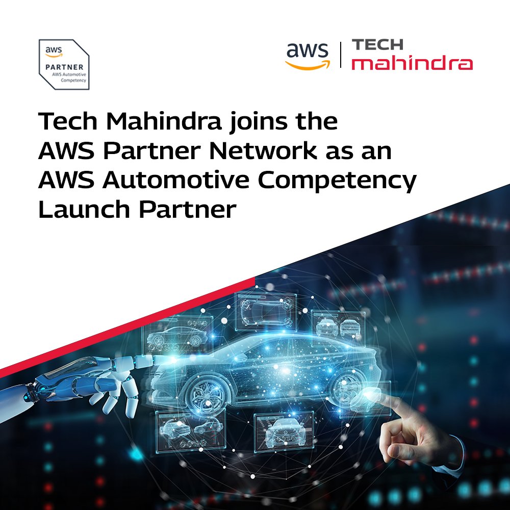 We are thrilled to announce that @Tech_Mahindra has joined the #AWSpartner network as an #AWSautomotive competency launch partner.

This launch took place at IAA Mobility 2023 in Munich, showcasing specialized #AWS partners providing automotive customers with professional…