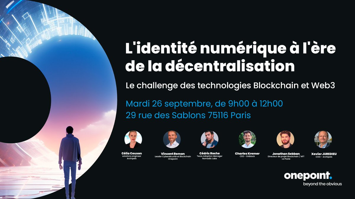 📅 SAVE THE DATE : le 26/09, Archipels participera au Meetup <a href="/onepoint/">Onepoint</a> dans ses locaux à Paris !
Le thème : “L’identité numérique à l’ère de la décentralisation”. 🆔
✍️Inscrivez-vous dès maintenant à cette adresse : groupeonepoint.com/fr/notre-actua…