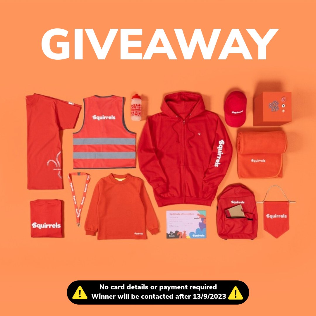 scoutstore1917's tweet photo. ❤️GIVEAWAY🐿️

Stand a chance to win a massive Squirrels bundle worth over £150🎁

Rules:
✔️ Like and retweet this post
✔️ Tag a friend who'd like to win this bundle

🏆 Entries close at 23:59 on 13/09/23. UK only.

📢 Winner will have 36 hrs to reply, or we'll choose a new one. https://t.co/5UYlMFsHFi
