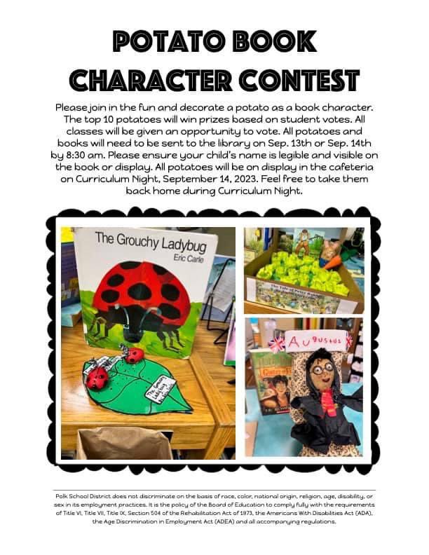 VanWert_Elem's tweet image. This would be a great family project for today. 

Reminder: Potatoes will need to be turned in September 13th or 14th by 8:30 a.m. *Participation is optional. @will_zwingmann #learningisfun #familyproject