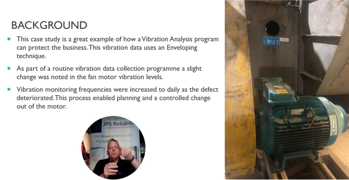 ⭐Today we're excited to share the 5th Case Study from JPS Reliability Ltd.'s '#BookofGold' - Enveloping on a Fan Drive Motor! ▶ Listen along: rms-reliability.com/vibration/case… #vibrationanalysis #conditionmonitoring