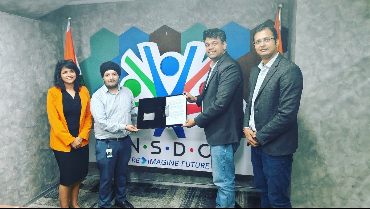 NSDCIndia's tweet photo. NSDC partners with masterNAUKRI by KidEx, a Startup India company, recognized by Google, MeiTY & TiE to facilitate hiring of NSDC Partner Network trained Candidates in various sectors, enabling candidates to showcase skills via video interviews and streamline hiring. #NSDC #KidEx https://t.co/BIKGKP7YiE