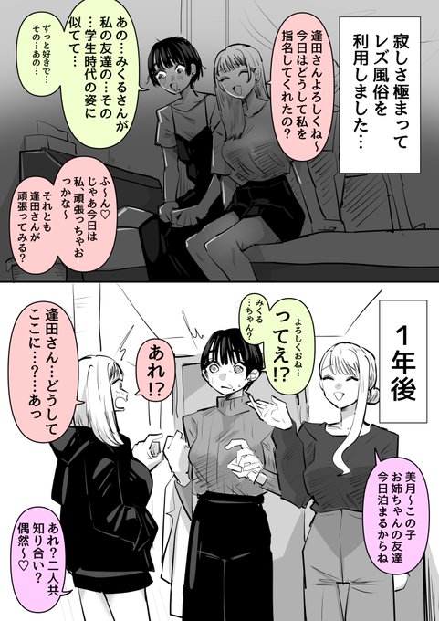 レズ風で友達に似てる子を指名した話 