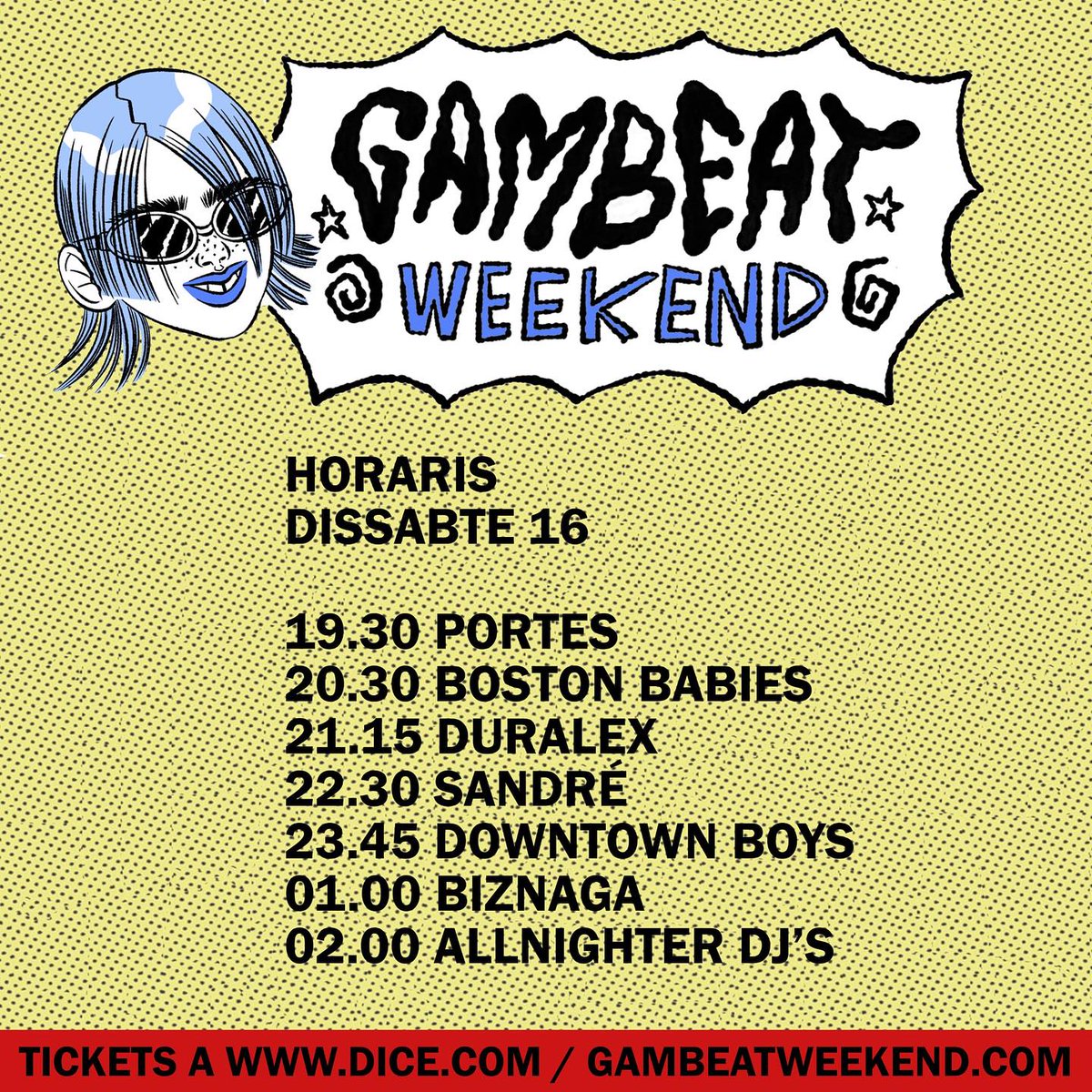 indieloversm's tweet photo. Acabats de sortir del forn, aquests seran els horaris del #GambeatWeekend aquest cap de setmana a la @UploadBarcelona. Hi actuaran @agiantdog, #Sandré, @Biznaga77, @ElephantStoneHQ, #Nancy, @DowntownBoys, #Tatxers... 

https://t.co/WOKXMCOh5Y https://t.co/JN3bpMM2qM