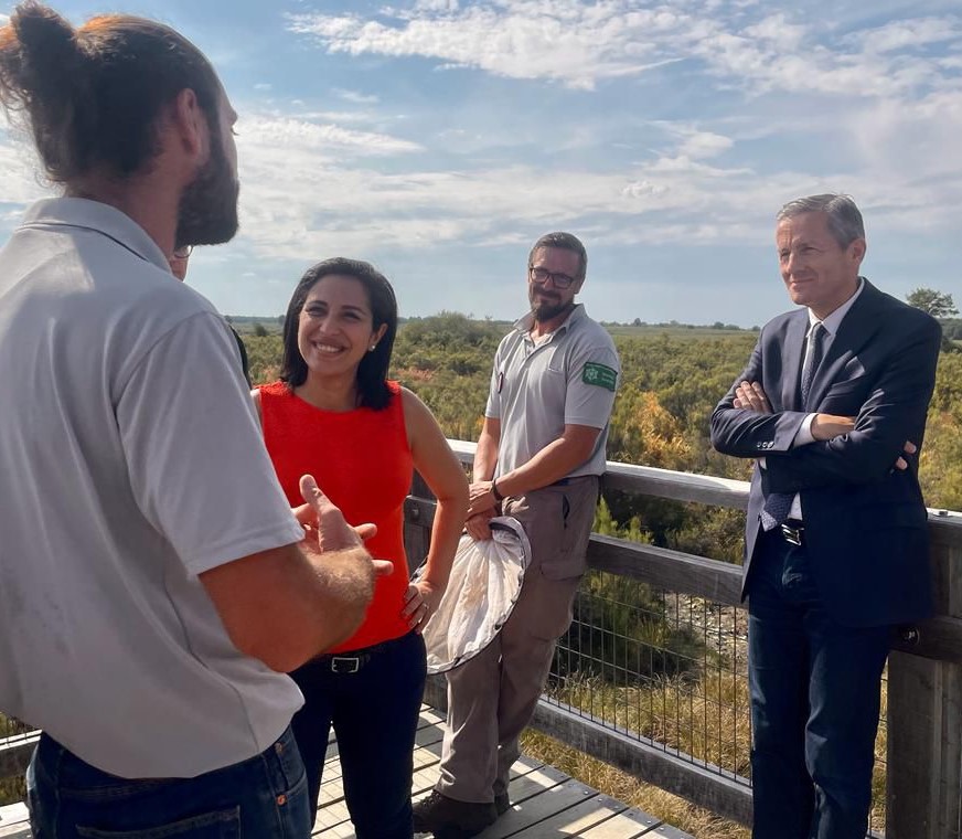 Prefet86's tweet photo. La Secrétaire d’État chargée de la #biodiversité, @sarahelhairy, a visité la réserve naturelle nationale du #Pinail à #VouneuilSurVienne
💧un réseau de mares unique en France
🌍une richesse environnementale reconnue à l’échelle mondiale #labelRAMSAR
🦋2500 espèces comptabilisées https://t.co/0Zbu901Lpq