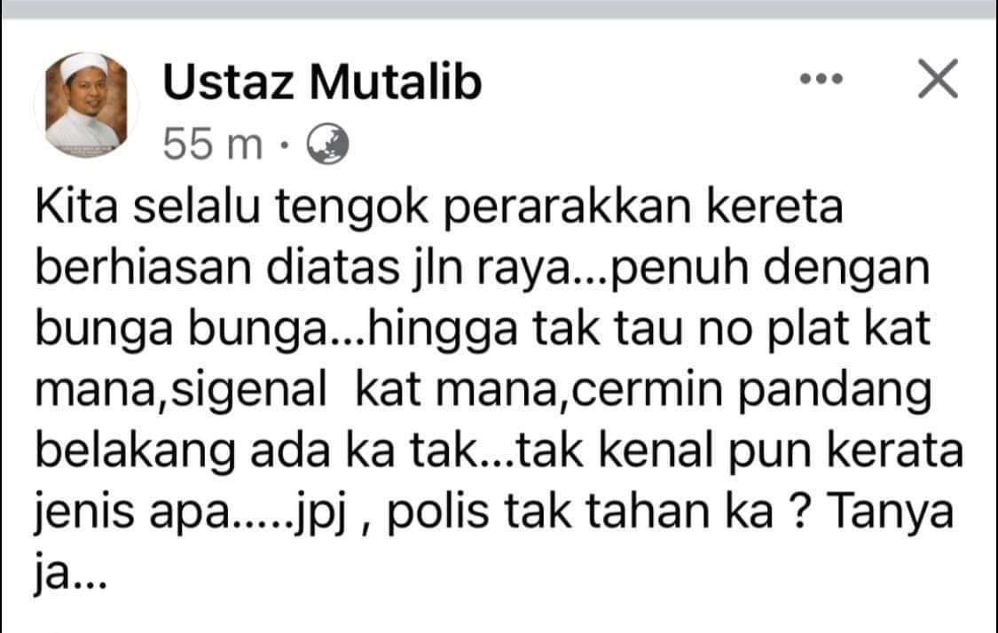 Astaghfirullahal Azimmmm...🤣🤣🤣🤣 tak pernah lagi  tengok kereta berhias tu dok superman atas hiway dari selangor sampai ke terengganu..paling jauh pun 3km ke 5kmje dok pusing-pusing dekat tempat event..yang jauh-jauh tu dorang angkut naik trelar..