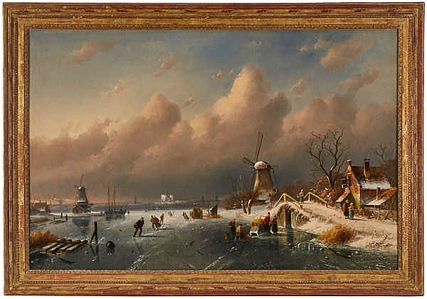 coldgnu's tweet photo. @paullewismoney I think this is by Charles Henri Joseph Leickert

I cannot find the exact painting, but he has painted variations on this scene many times, and the same figures recur 'signature'.

E.g. https://t.co/zi0NIhzARb