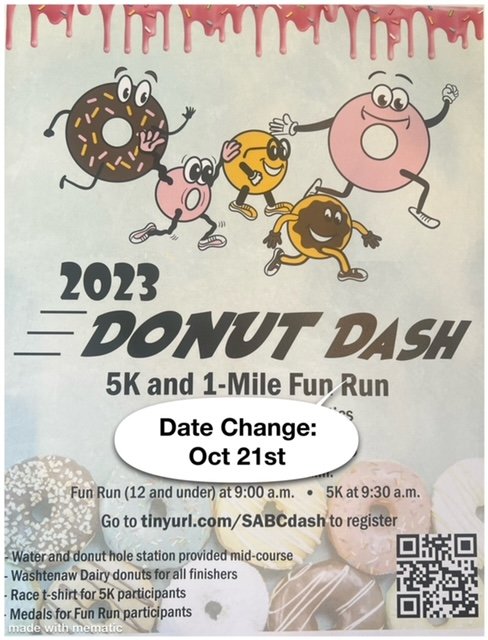 Skyline Athletic Booster's Donut Dash Fundraiser is Back!
The Second Annual SABC Donut Dash is just around the corner! Join us for an early morning run/walk in October. All proceeds benefit the Skyline Athletic Booster Club.