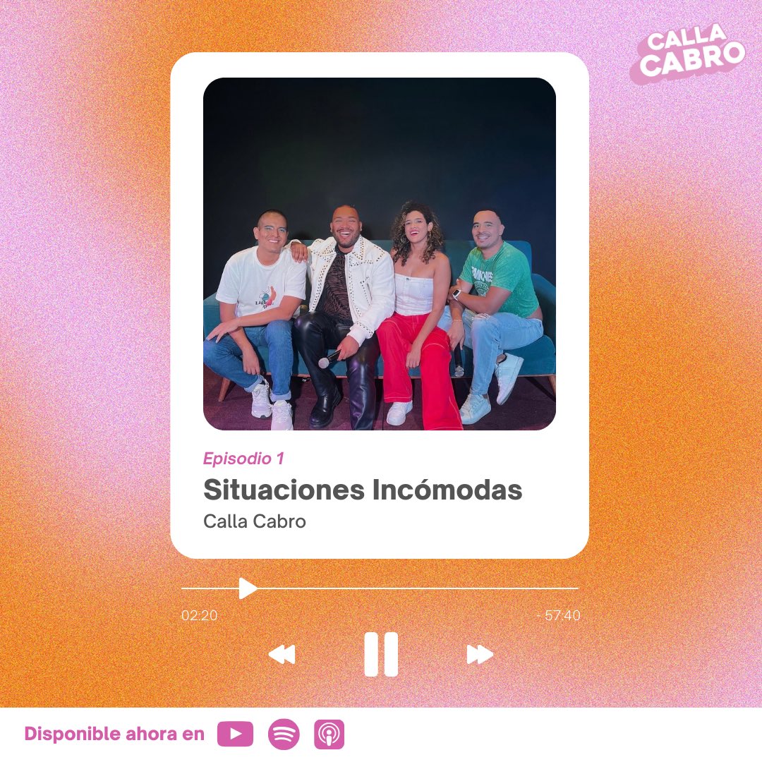 CallaCabro's tweet image. ¡Estamos de vuelta con una nueva temporada y ahora con público! 😍🎙️ 

En este primer episodio hablamos de todo aquello que nos genera cringe. 🥴 ¿Cómo lidiamos con las situaciones incómodas? 

▶️ youtu.be/33n4x8zA_pE
¡No olvides suscribirte!