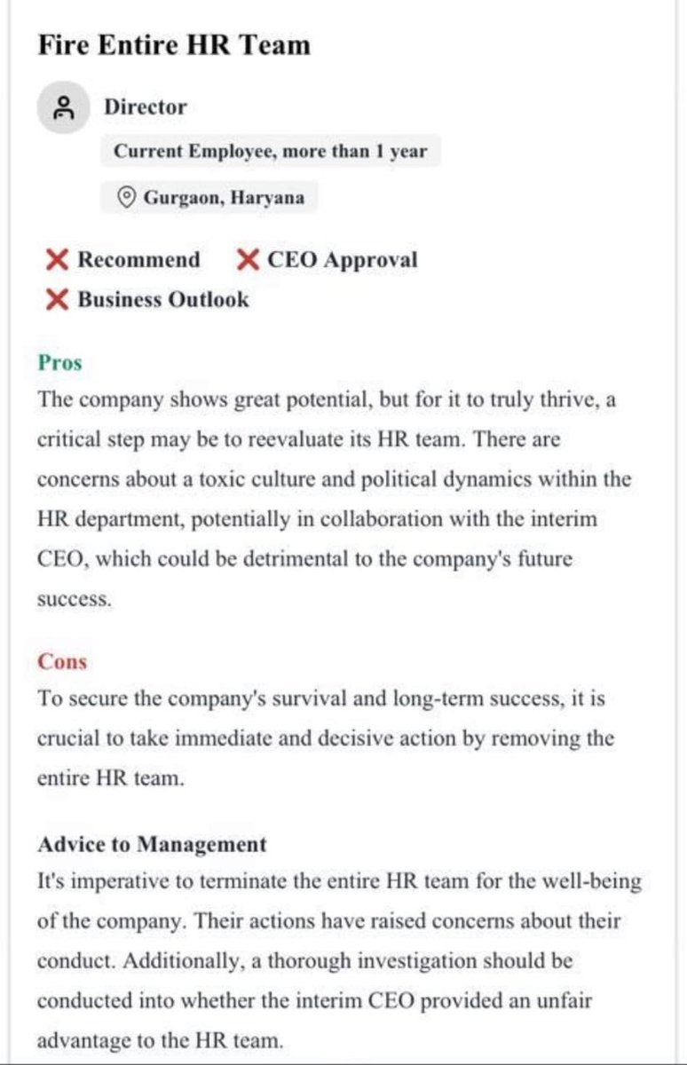India_Policy's tweet photo. What’s happening at BharatPe- Grapevine is tht HR team is extremely unpopular. Interim CEO & CHRO r extremely close & spend hours chatting everyday! CHRO behaves as  real power-centre, favouritism is at its peak, promotions and insane hikes to those part of coterie, huge amounts doled out to hire consultants for culture and red carpet HR events with zero results. Is it another fiasco in the making- what are investors and Board doing @bharatpeindia @NakraniShashvat @SumeetSingh29 @peakxvpartners @HarshjitSethi @MickyMalka @RibbitCapital @insightpartners