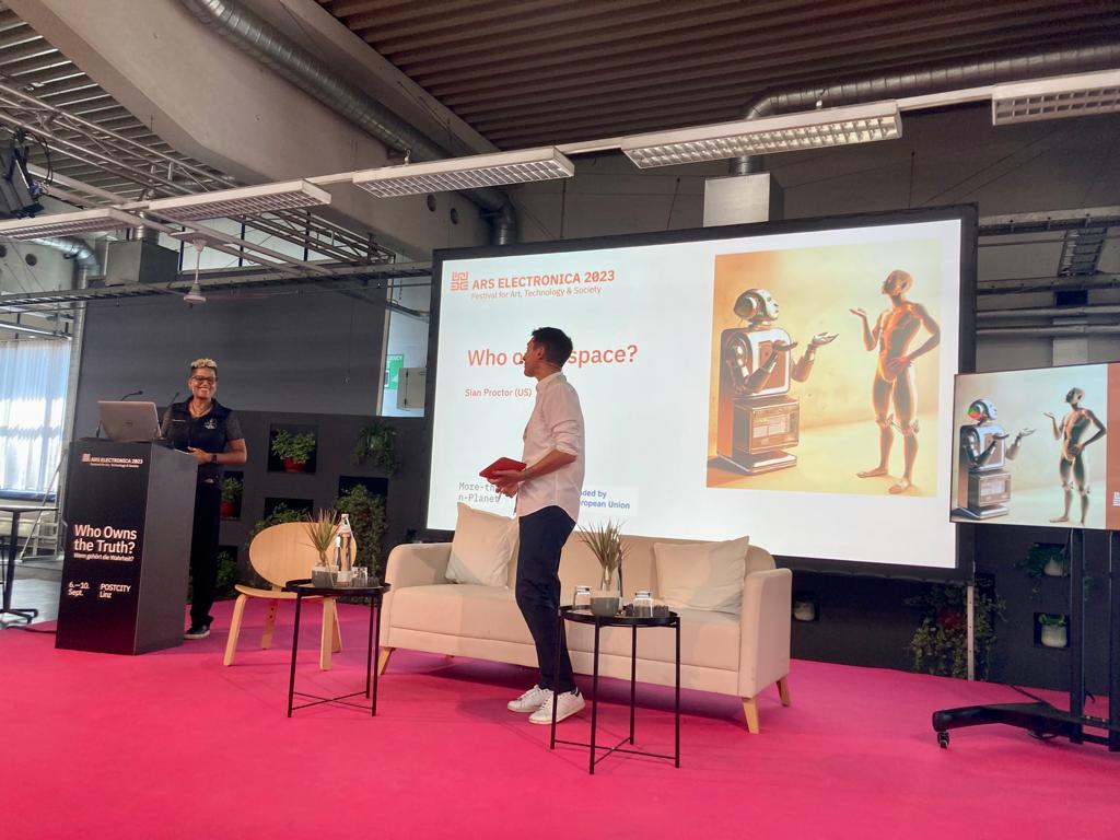 What a blast! Two full days that we curated with and for @arselectronica, filled with reflection on the ever-evolving landscape of #truth #nature and #technology in a #digital world.
#Arselectronicafestival2023 #whoownsthetruth