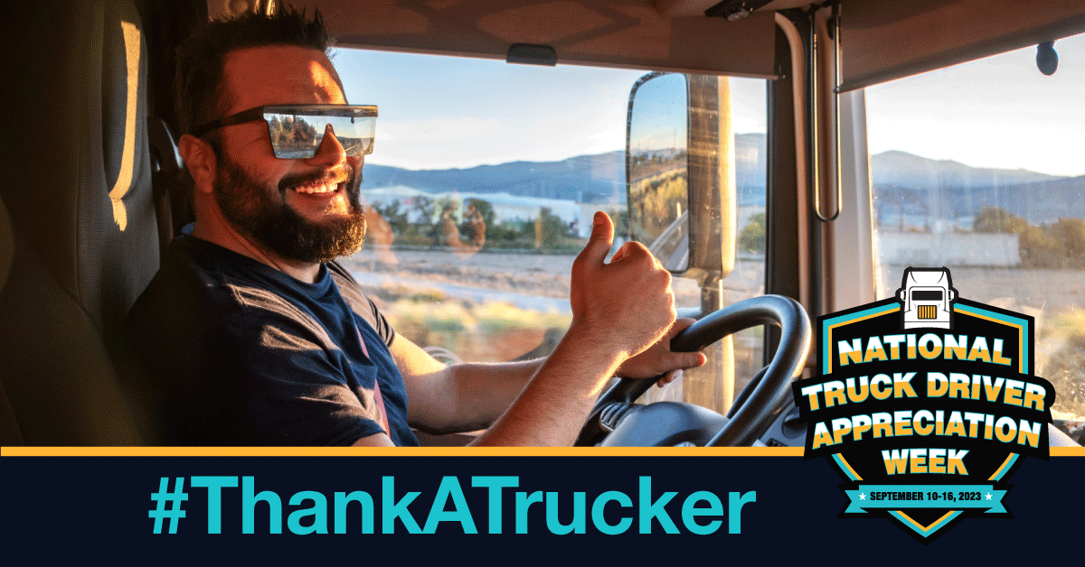AKTransInc's tweet photo. Happy National Truck Driver Appreciation Week! Thank you to the 3.5 million truck drivers who move our country forward. #NTDAW23 #ThankATrucker https://t.co/kTUdJPaY8P