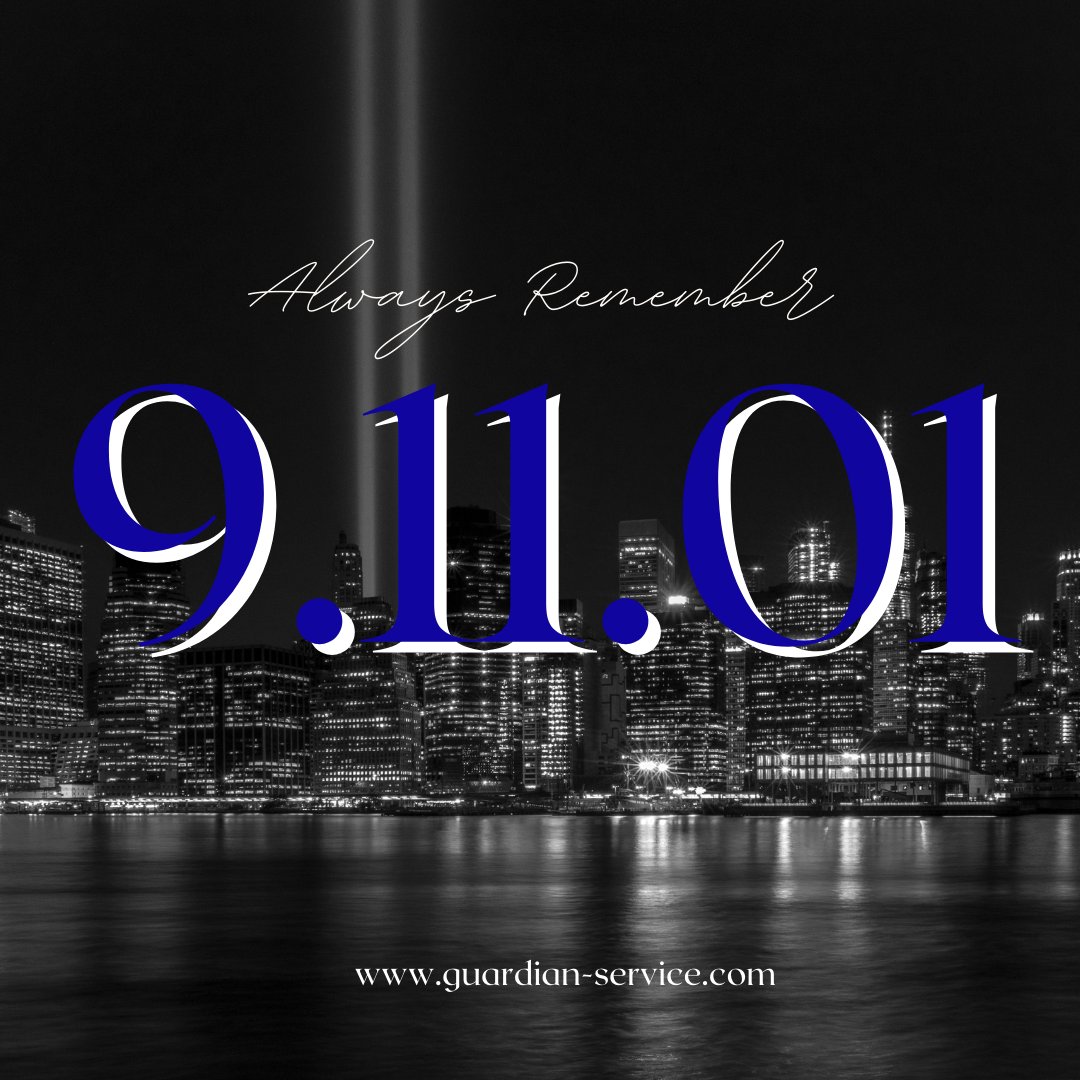 GSIndustriesInc's tweet photo. There is an entire generation of adults who were not around on 9-11-01 – please keep the memories of all the innocents that simply went to work on that day alive. 
#9-11 #alwaysremember #serviceworkers #rememberingtheheroes https://t.co/eQ4AUORRJt