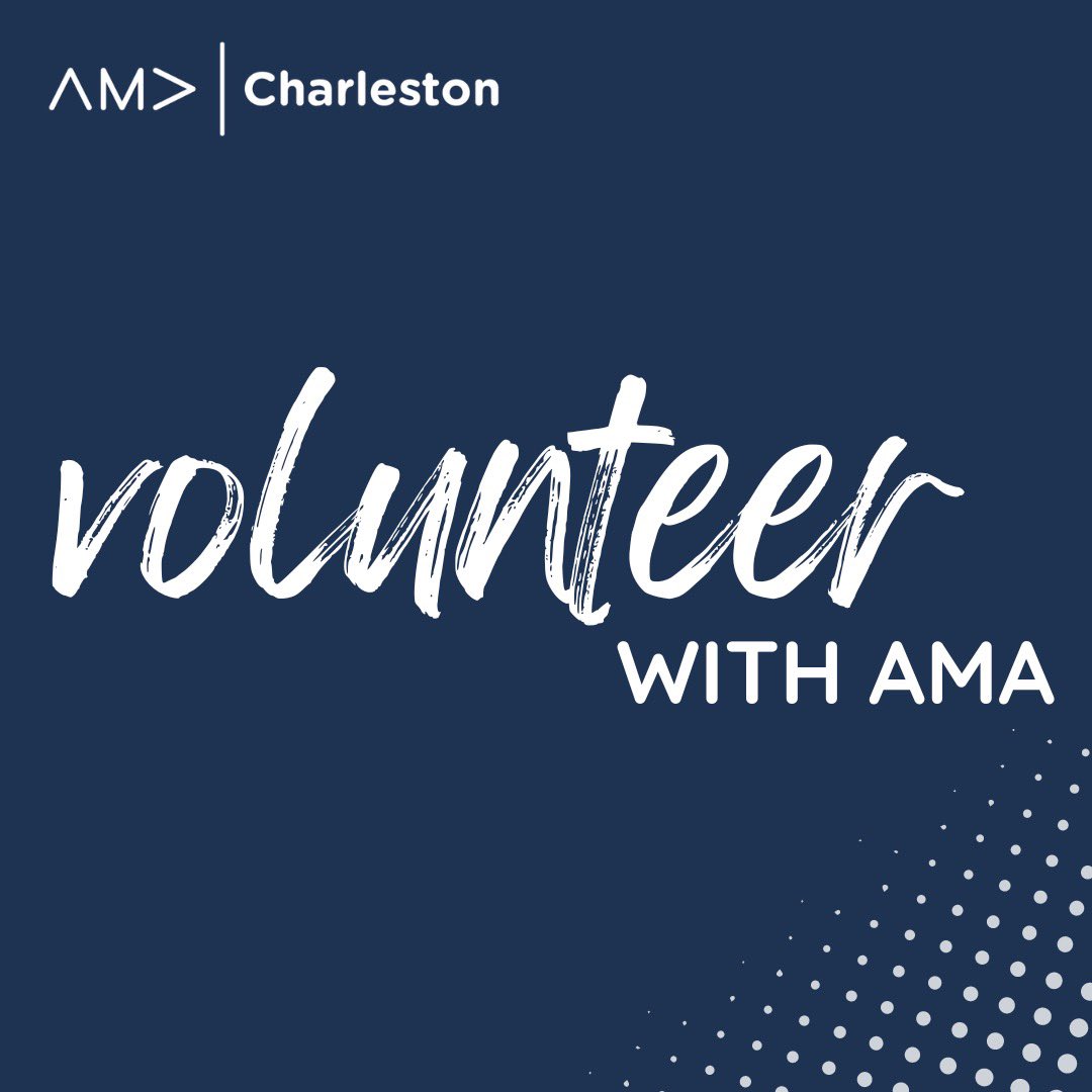 Want to become more involved with AMA? Become a volunteer! 

We love having volunteers from all industries and professional backgrounds. 

Send us a DM if you are interested! 

#charlestonsc, #charlestonama, #charlestonbusiness