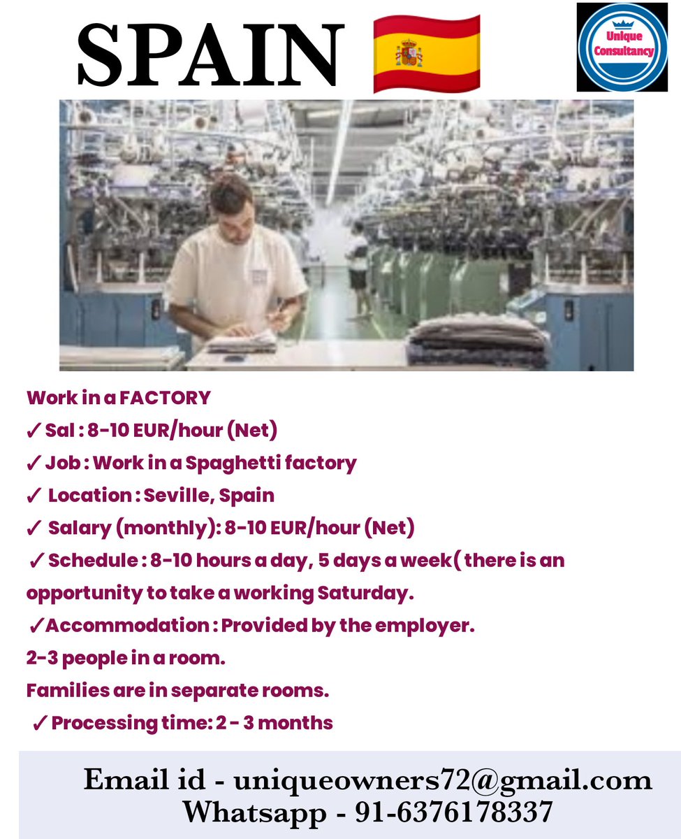 UniqueImmigrat1's tweet photo. @UniqueImmigrat1 

Europe Work permit

#europe #european #euros #workvisa #workpermit #workabroad #pune #hyderabad #mumbai  #abroadjobs #indian #career #apply https://t.co/WC96dBmoIH