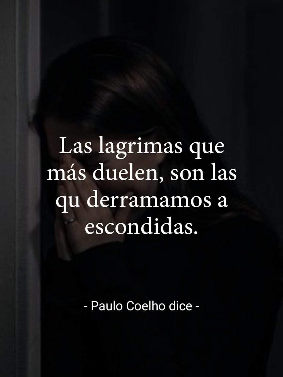 Las lágrimas que...