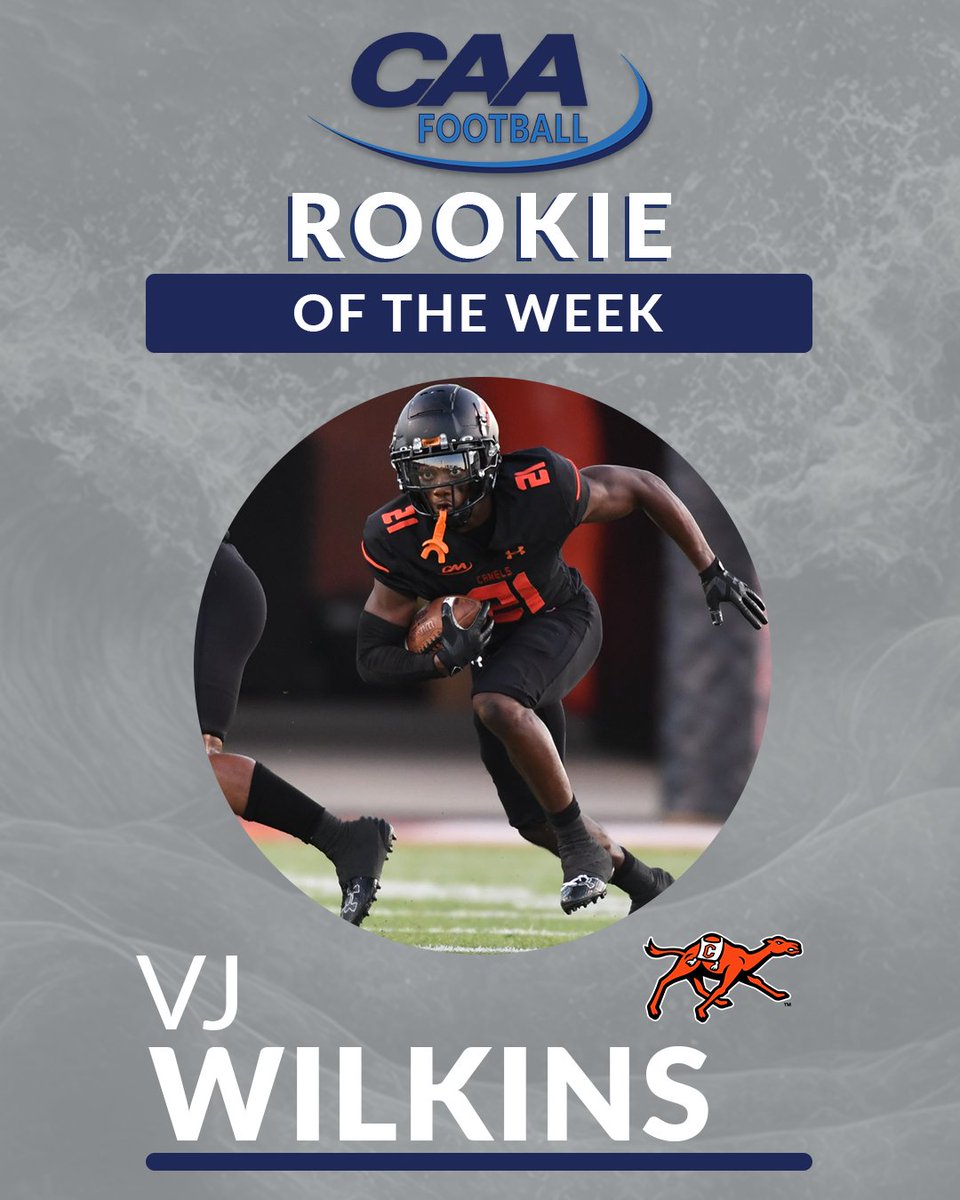 🏈 #CAAFB Rookie of the Week

VJ Wilkins made a team-high seven receptions for 78 yards and a touchdown as <a href="/GoCamelsFB/">Campbell Football</a>  rolled past The Citadel, 56-7

📰 bit.ly/3EDQHzm